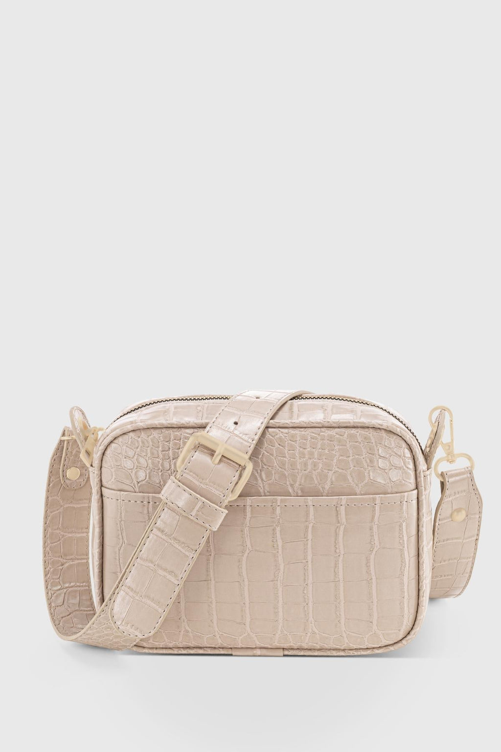 ROSETTA Anaïs krem croc çapraz çanta