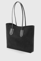ROSETTA Margaux Süet Siyah shopper çanta