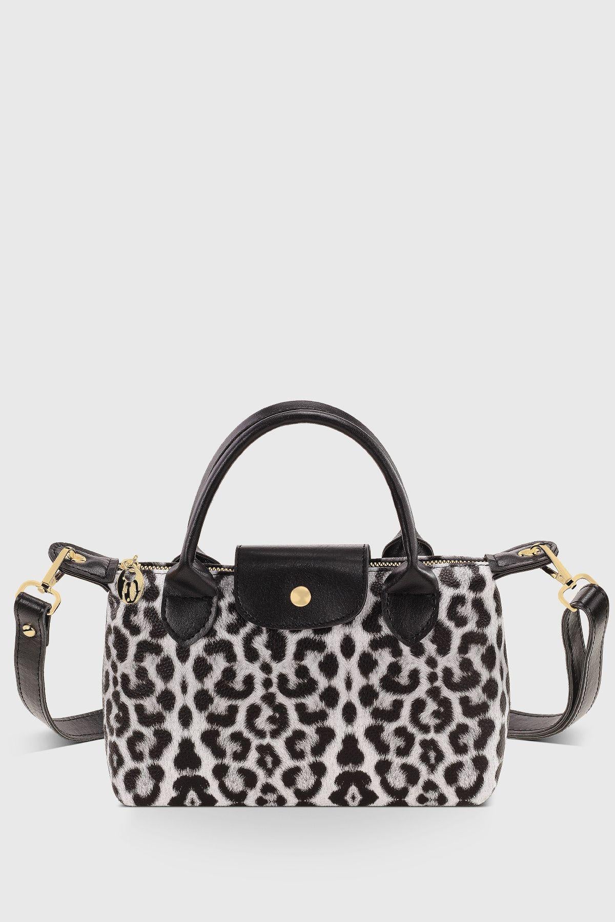 ROSETTA Mirelle Texture Leopar Siyah